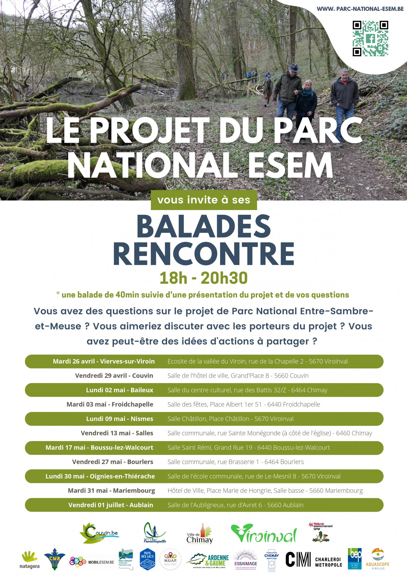 L équipe du Parc National du Sud de lEntre Sambre et Meuse vient à votre rencontre Fondation